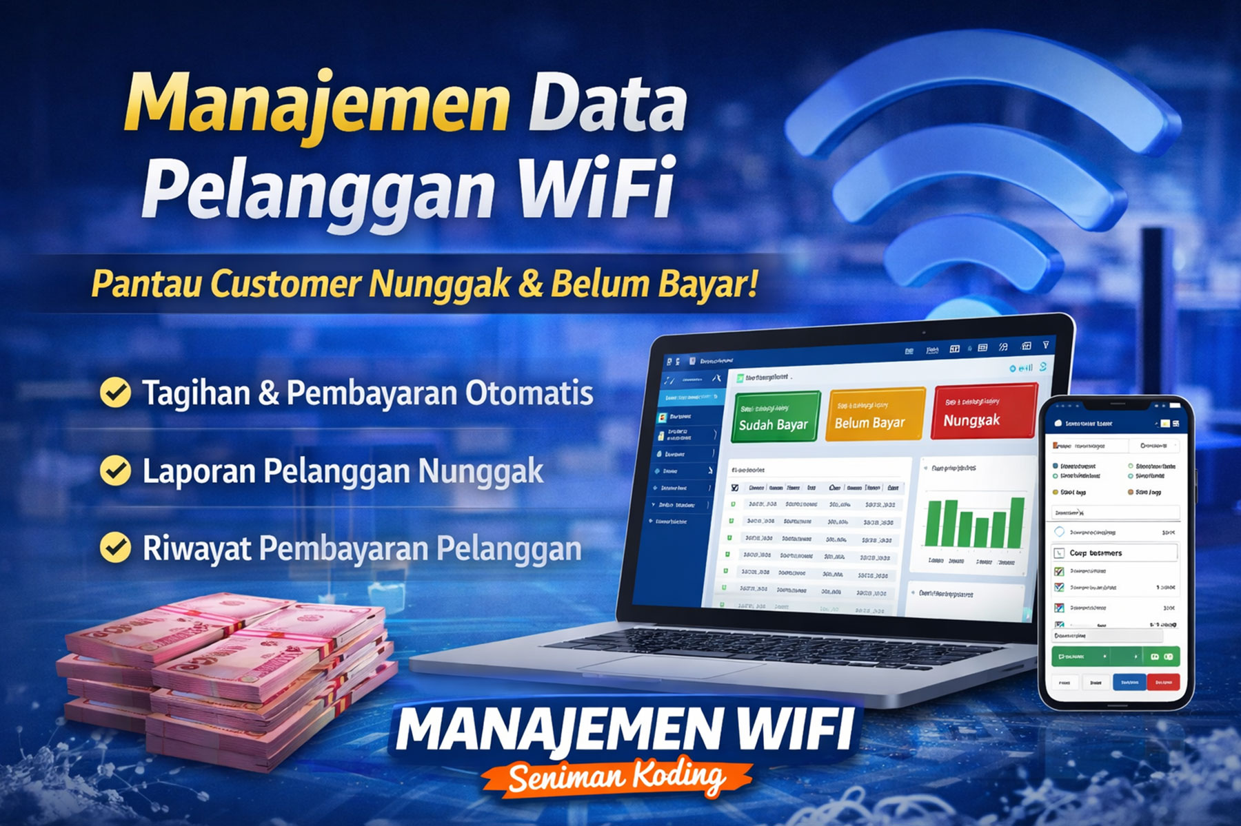 Software Manajemen Pelanggan WiFi untuk Cek Customer Nunggak dan Laporan Pembayaran, software manajemen pelanggan wifi, aplikasi manajemen pelanggan wifi, software pelanggan wifi, aplikasi pelanggan wifi, software wifi bulanan, aplikasi wifi bulanan, software tagihan wifi, aplikasi tagihan wifi, software cek pelanggan nunggak wifi, aplikasi cek pelanggan nunggak wifi, software laporan pembayaran wifi, aplikasi laporan pembayaran wifi, software manajemen wifi rt rw net, aplikasi rt rw net pelanggan, software rt rw net billing, aplikasi billing wifi rt rw net, software manajemen pelanggan internet, aplikasi data pelanggan internet, software isp kecil, aplikasi isp lokal, software manajemen wifi seniman koding
, Seniman Koding Blog