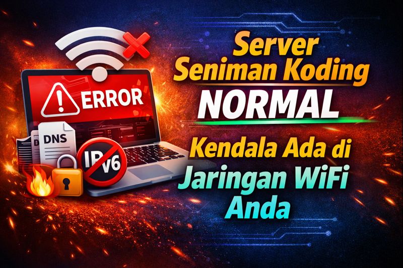 Jika Seniman Koding Tidak Bisa Dibuka Lewat WiFi, Ini Penjelasannya, akses seniman koding tidak bisa, seniman koding tidak bisa dibuka, software seniman koding tidak bisa diakses, seniman koding via wifi indihome, seniman koding tidak bisa diakses wifi, seniman koding bisa diakses pakai data hp, seniman koding error di wifi, wifi indihome tidak bisa akses seniman koding, indihome tidak bisa buka website tertentu, seniman koding tidak bisa dibuka di indihome, masalah akses seniman koding, solusi seniman koding tidak bisa diakses, kenapa seniman koding tidak bisa dibuka, server seniman koding normal, seniman koding tidak bisa diakses tanpa vpn, ganti dns indihome seniman koding, matikan ipv6 indihome seniman koding, firewall modem indihome seniman koding
, Seniman Koding Blog