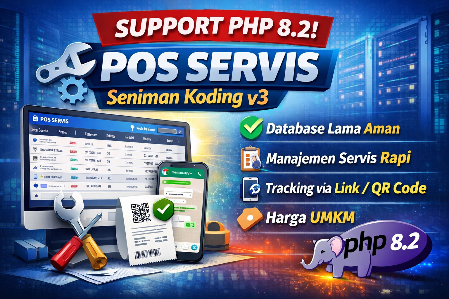 POS SERVIS Seniman Koding v3 RESMI support PHP 8.2, aplikasi servis, aplikasi servis hp, aplikasi servis komputer, aplikasi servis laptop, aplikasi servis ps, pos servis, pos servis php 8.2, software servis, software servis hp, software servis komputer, software servis ps, aplikasi kasir servis, software kasir servis, aplikasi servis umkm, software servis umkm, manajemen servis, sistem manajemen servis, tracking servis, cek status servis online, tracking servis via qr code, tracking servis via whatsapp, nota servis qr code, aplikasi servis tanpa bulanan, aplikasi servis sekali beli, pos servis seniman koding, software servis seniman koding, aplikasi servis php terbaru
, Seniman Koding Blog