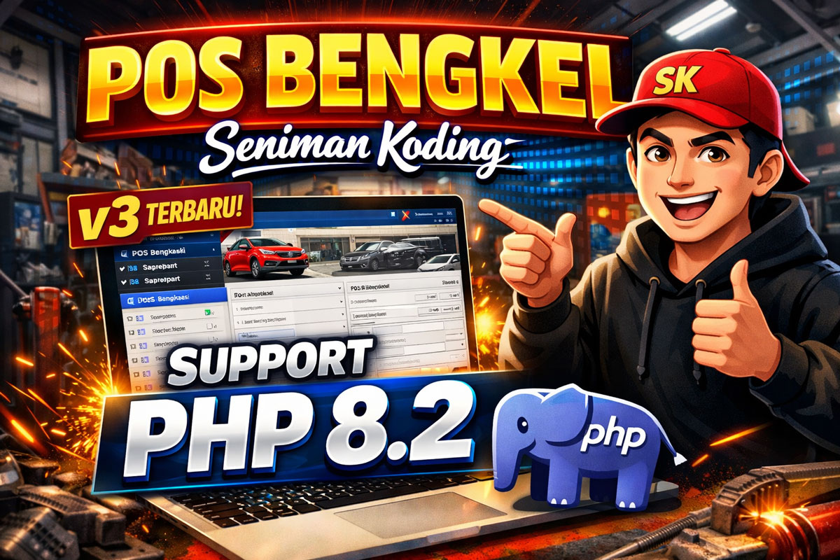 POS Bengkel Seniman Koding v3 Kini Support PHP 8.2, POS Bengkel, POS Bengkel PHP, aplikasi bengkel PHP, software bengkel mobil, aplikasi kasir bengkel, POS Bengkel Seniman Koding, Seniman Koding v3, POS Bengkel PHP 8.2, aplikasi bengkel support PHP 8.2, sistem kasir bengkel, software manajemen bengkel, aplikasi servis kendaraan, sistem bengkel berbasis web, aplikasi bengkel online, program bengkel PHP MySQL, POS bengkel terbaru, aplikasi kasir otomotif, software bengkel Indonesia, aplikasi manajemen servis kendaraan, sistem POS bengkel modern, aplikasi bengkel web based, software bengkel full fitur, aplikasi bengkel motor dan mobil, POS bengkel source code, aplikasi bengkel versi terbaru, sistem kasir bengkel PHP 8.2, aplikasi bengkel profesional, software bengkel terbaik Indonesia, aplikasi administrasi bengkel, sistem manajemen bengkel berbasis PHP
, Seniman Koding Blog
