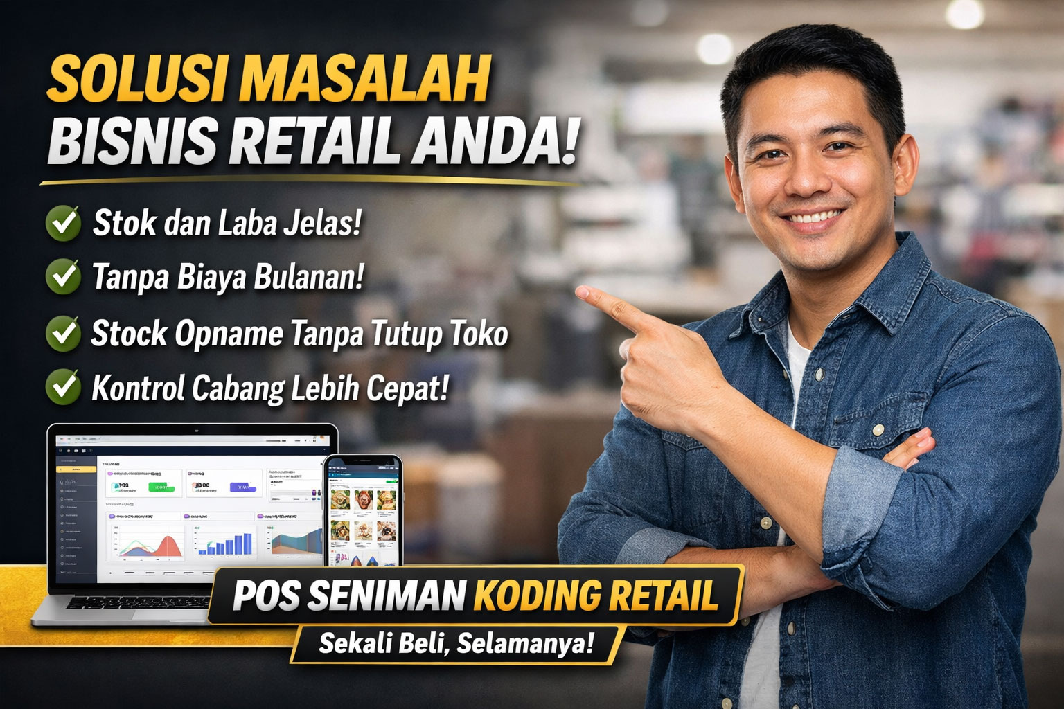 Tinggalkan Cara Lama! Kelola Toko Lebih Mudah dengan Aplikasi Kasir Retail Modern, aplikasi kasir retail, aplikasi kasir toko, aplikasi kasir berbasis web, software kasir retail terbaik, aplikasi POS retail indonesia, sistem kasir toko modern, aplikasi kasir sekali beli, aplikasi kasir tanpa biaya bulanan, POS retail berbasis web, aplikasi kasir multi cabang, software manajemen toko retail, aplikasi kasir stok otomatis, sistem kasir inventory retail, aplikasi kasir laporan otomatis, aplikasi kasir untuk toko sembako, aplikasi kasir minimarket, aplikasi kasir custom fitur, software kasir beli putus, aplikasi kasir online semua perangkat, sistem POS retail indonesia, aplikasi kasir kontrol stok real time, aplikasi kasir tanpa langganan, software kasir usaha retail, aplikasi kasir toko modern indonesia, POS Seniman Koding Retail
, Seniman Koding Blog